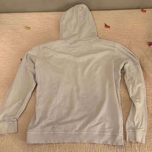 Onia Light Blue Hoodie Sweatshirt Medium - Picture 2 of 6